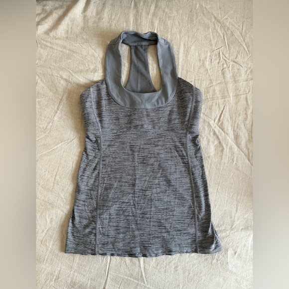 Lululemon Scoop Neck Tank - Heathered Gray - Picture 2 of 4